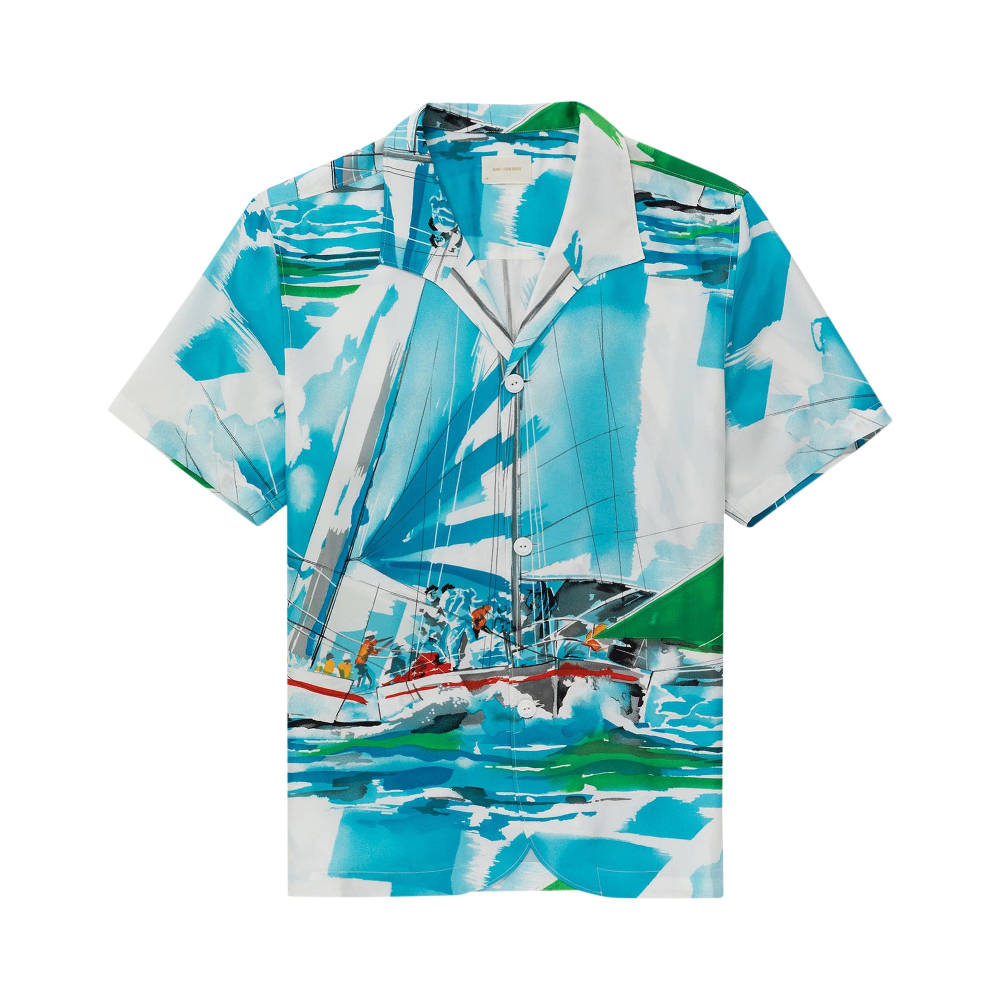 Pre-owned Aimé Leon Dore Silk Cabana Shirt 'regatta' | Multi-color | Men's Size Xl