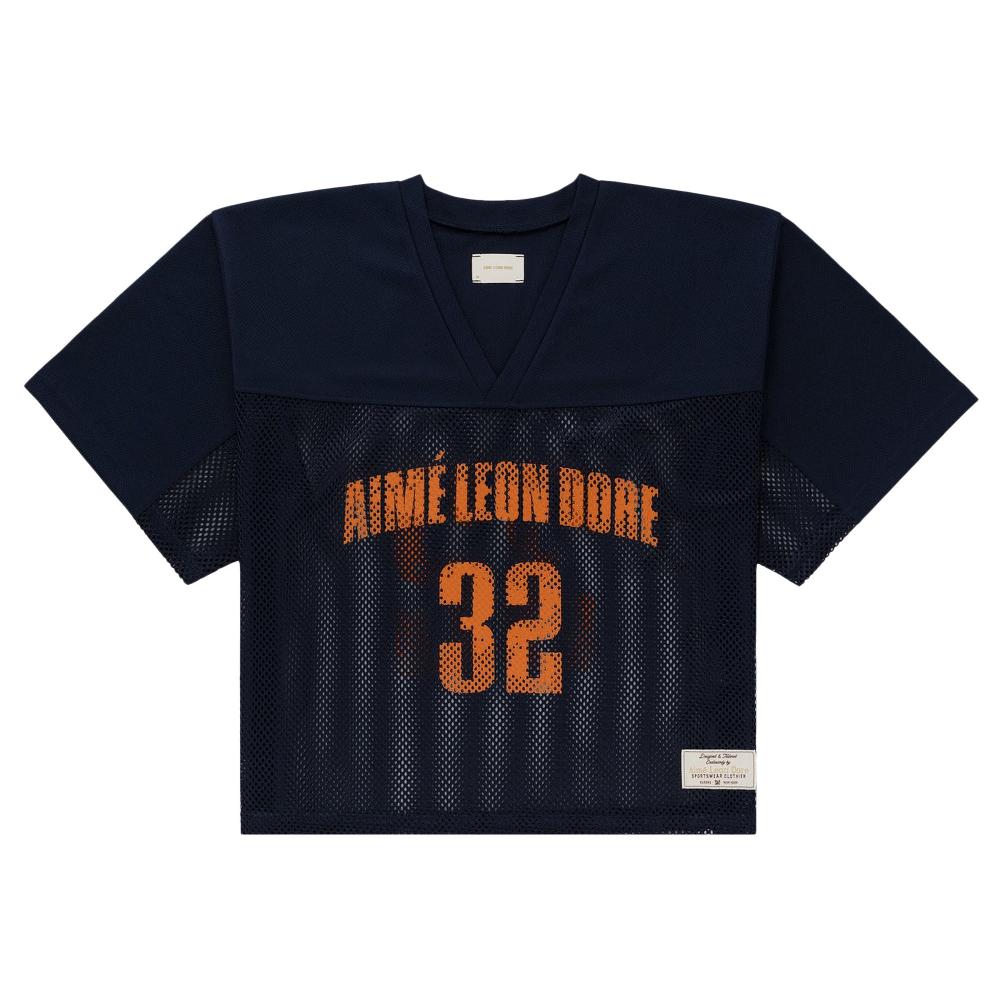Pre-owned Aimé Leon Dore Cropped Practice Jersey 'navy Blazer' | Blue | Men's Size Xl