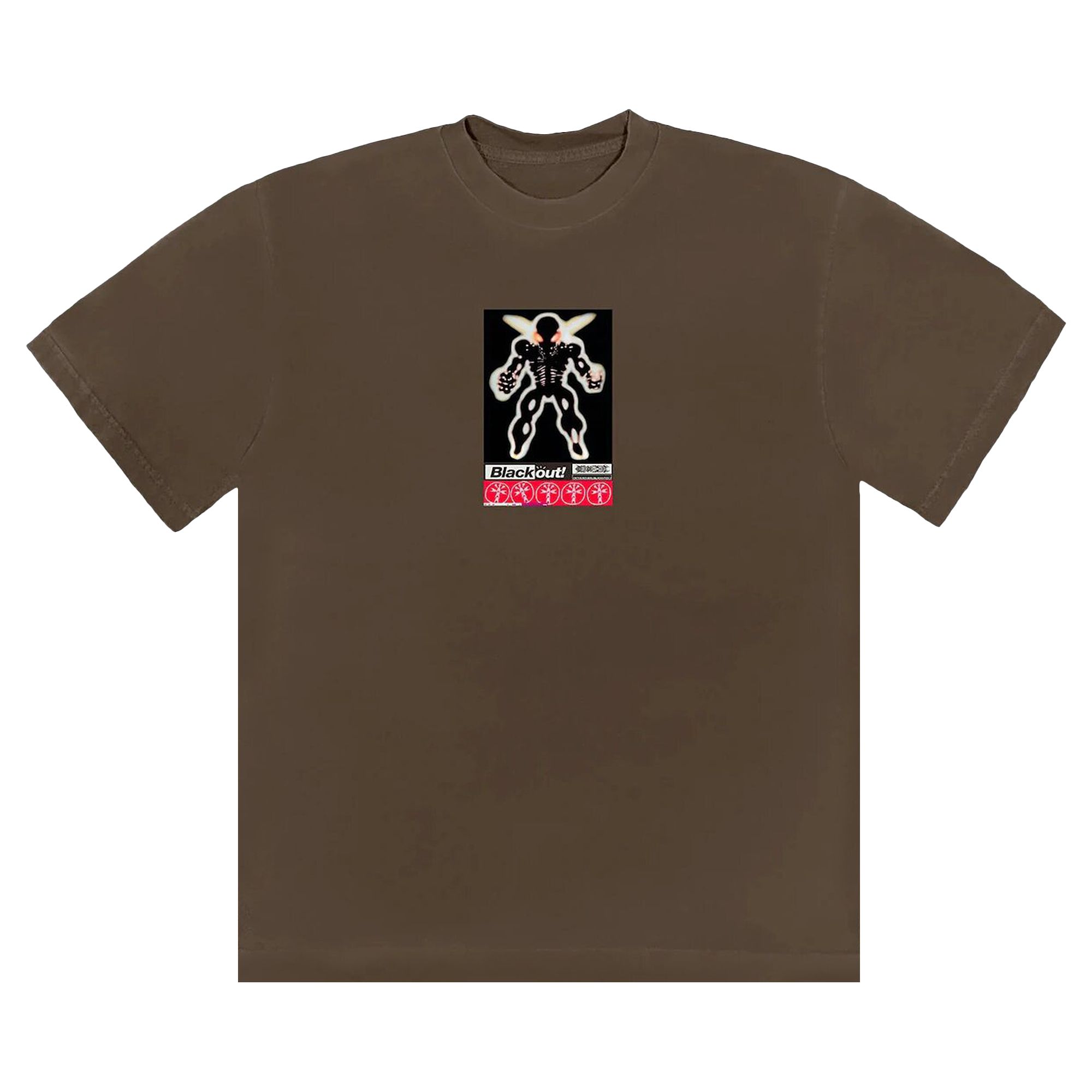 Pre-owned Cactus Jack By Travis Scott Blackout Tee 'brown'