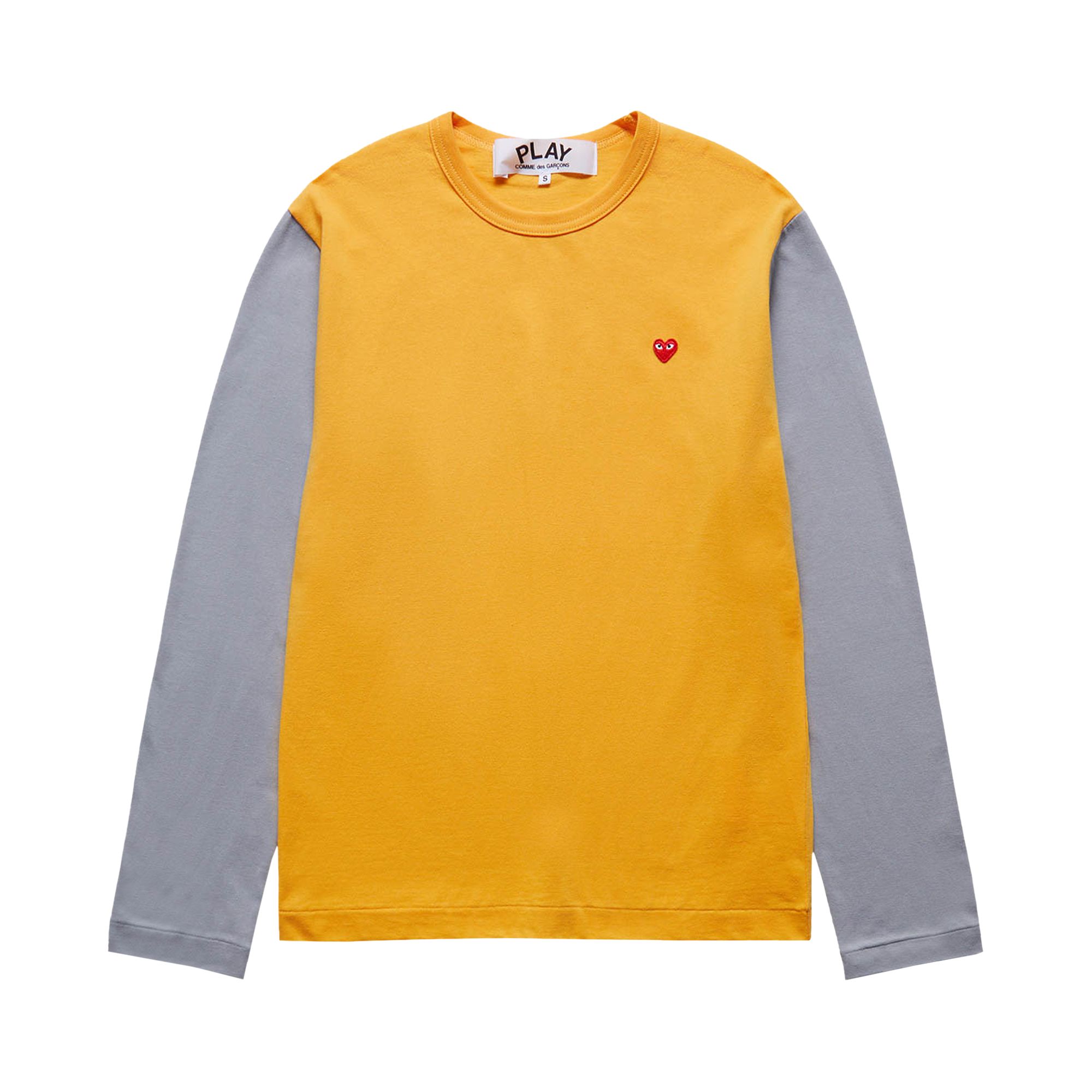 Pre-owned Comme Des Garçons Play T-shirt 'yellow/grey' | Men's Size S