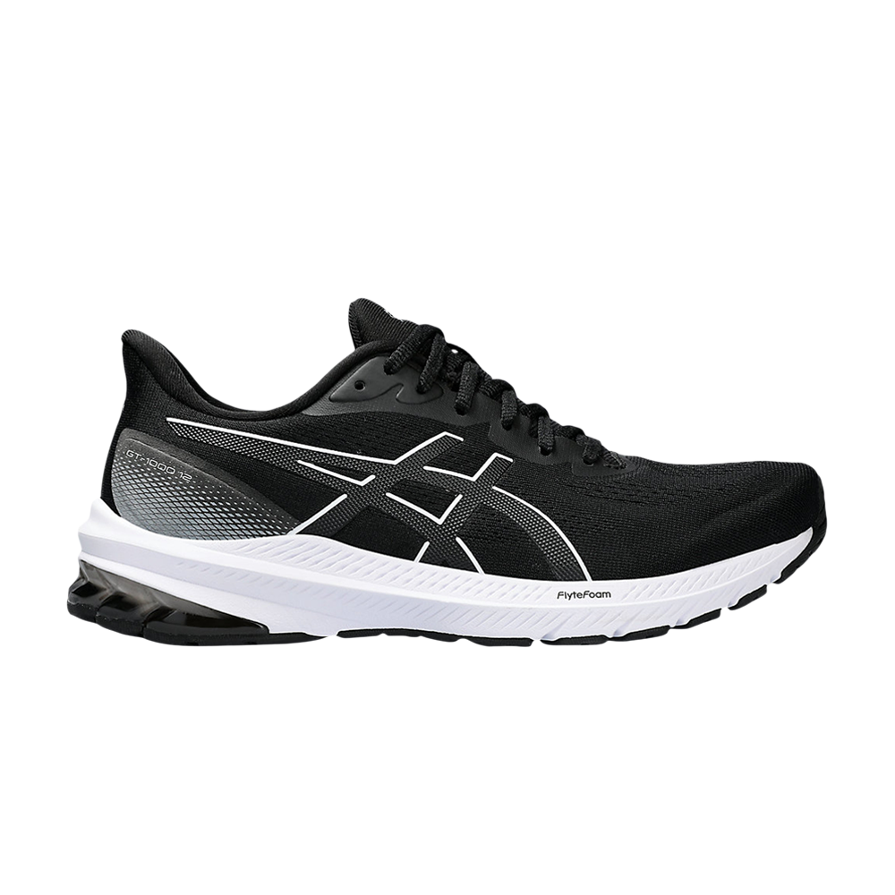 Pre-owned Asics Wmns Gt 1000 12 'black White'