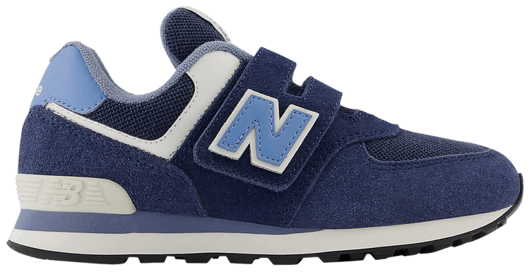 New Balance 574 Hook  Loop Little Kid Wide Navy Heritage Blue