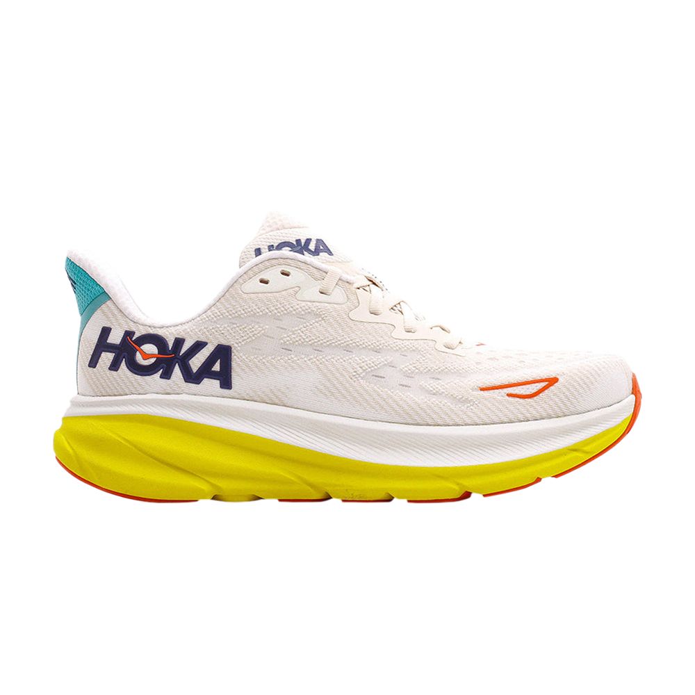 Click to view more detailed imagery on our partner's website Pre-owned Hoka Clifton 9 'eggnog Passion Fruit' In Cream