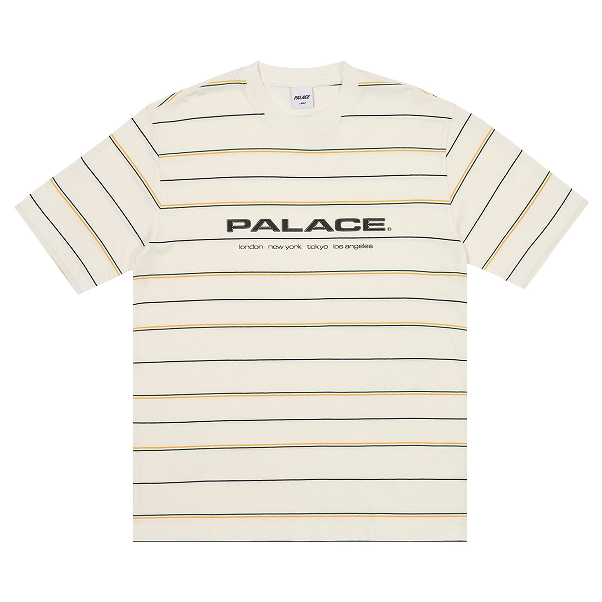 Palace City Striper T-Shirt 'White' | Men's Size M