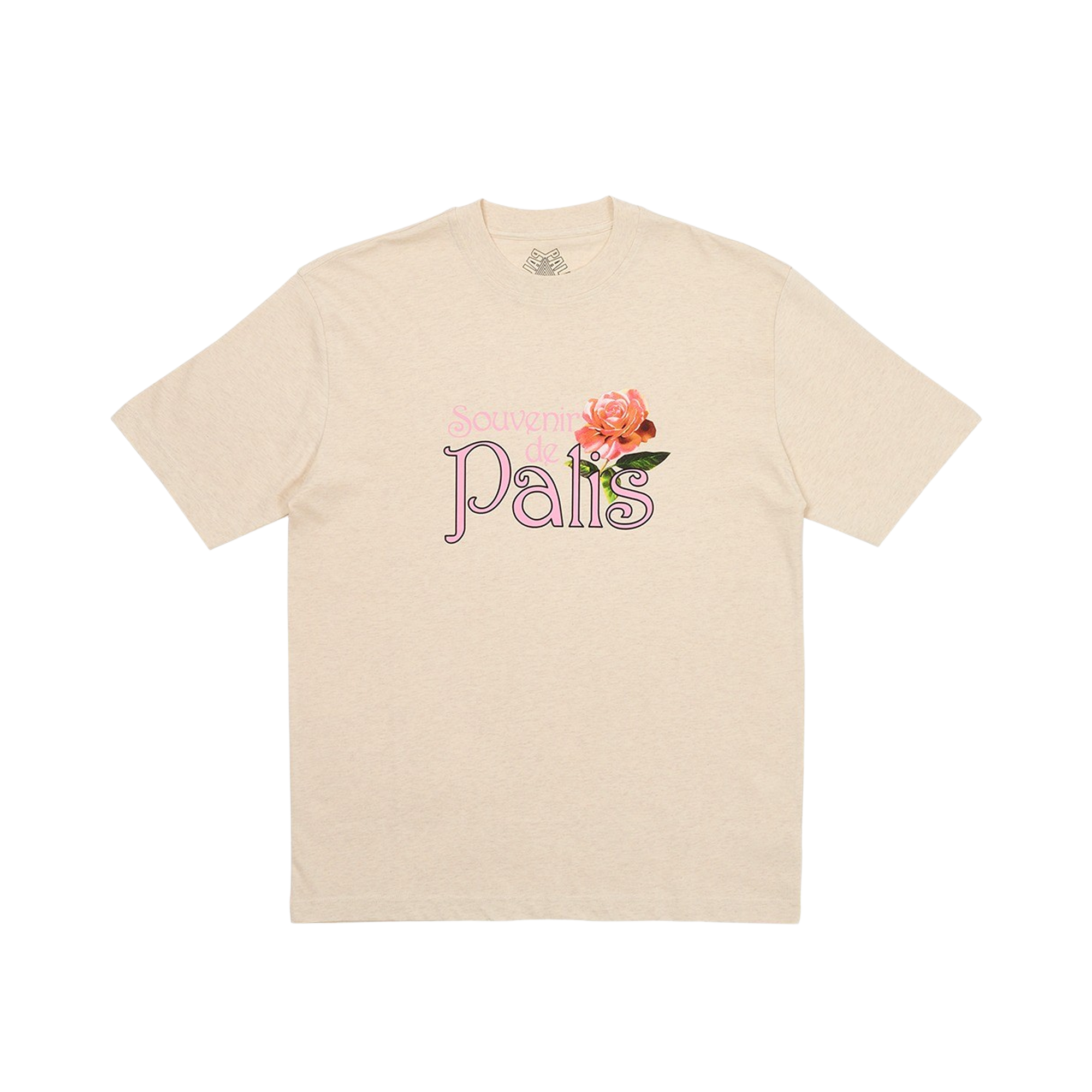 Pre-owned Palace Alfresco T-shirt 'oatmeal Marl' In Cream