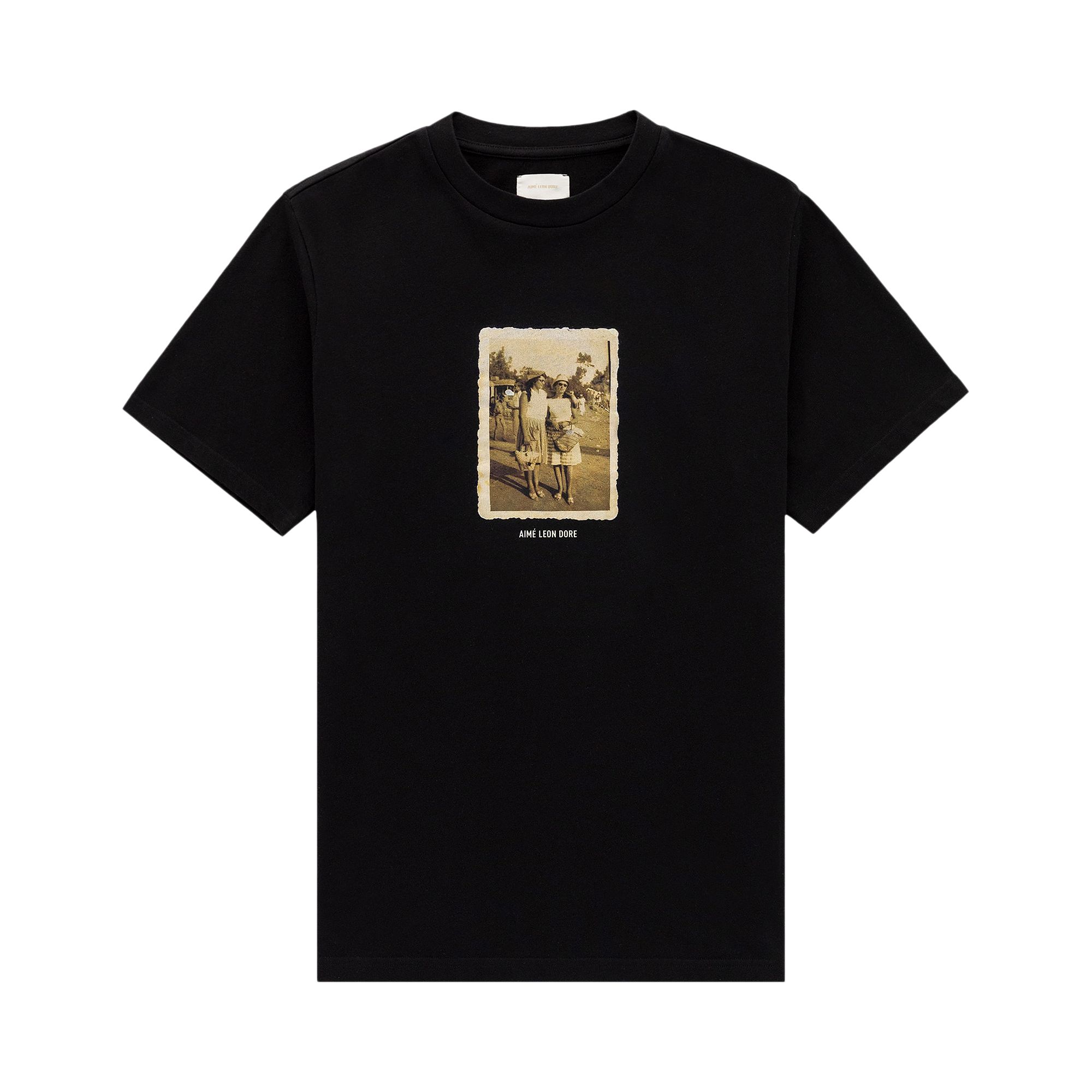 AIMÉ LEON DORE AIMÉ LEON DORE SPRING PHOTO TEE 'JET BLACK'