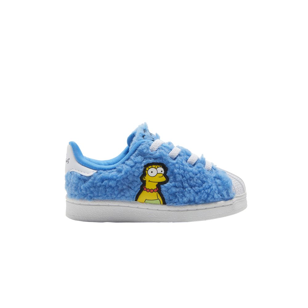 Pre-owned Adidas Originals Adidas The Simpsons X Superstar Infant 'marge Simpson' | Blue | Infant Size 8.5