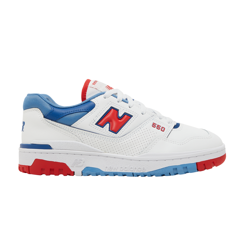 Pre-owned New Balance 550 'red Atlantic Blue' In White