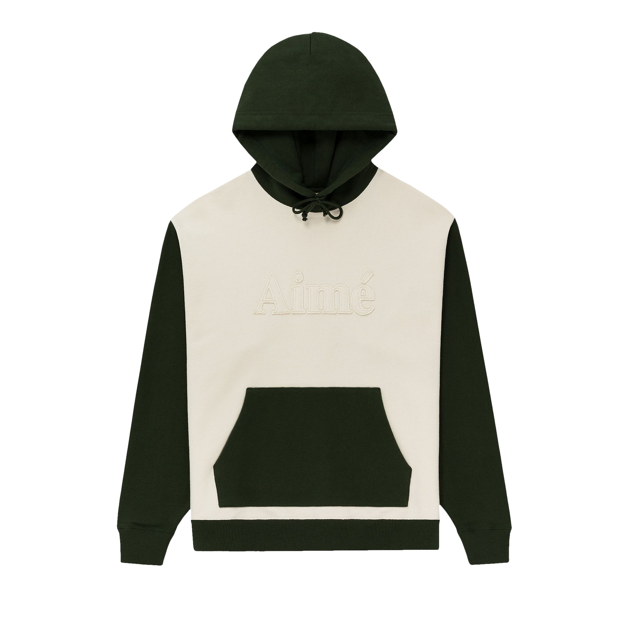 Pre-owned Aimé Leon Dore Washed Two-tone Hoodie 'bone White' | Multi-color | Men's Size L