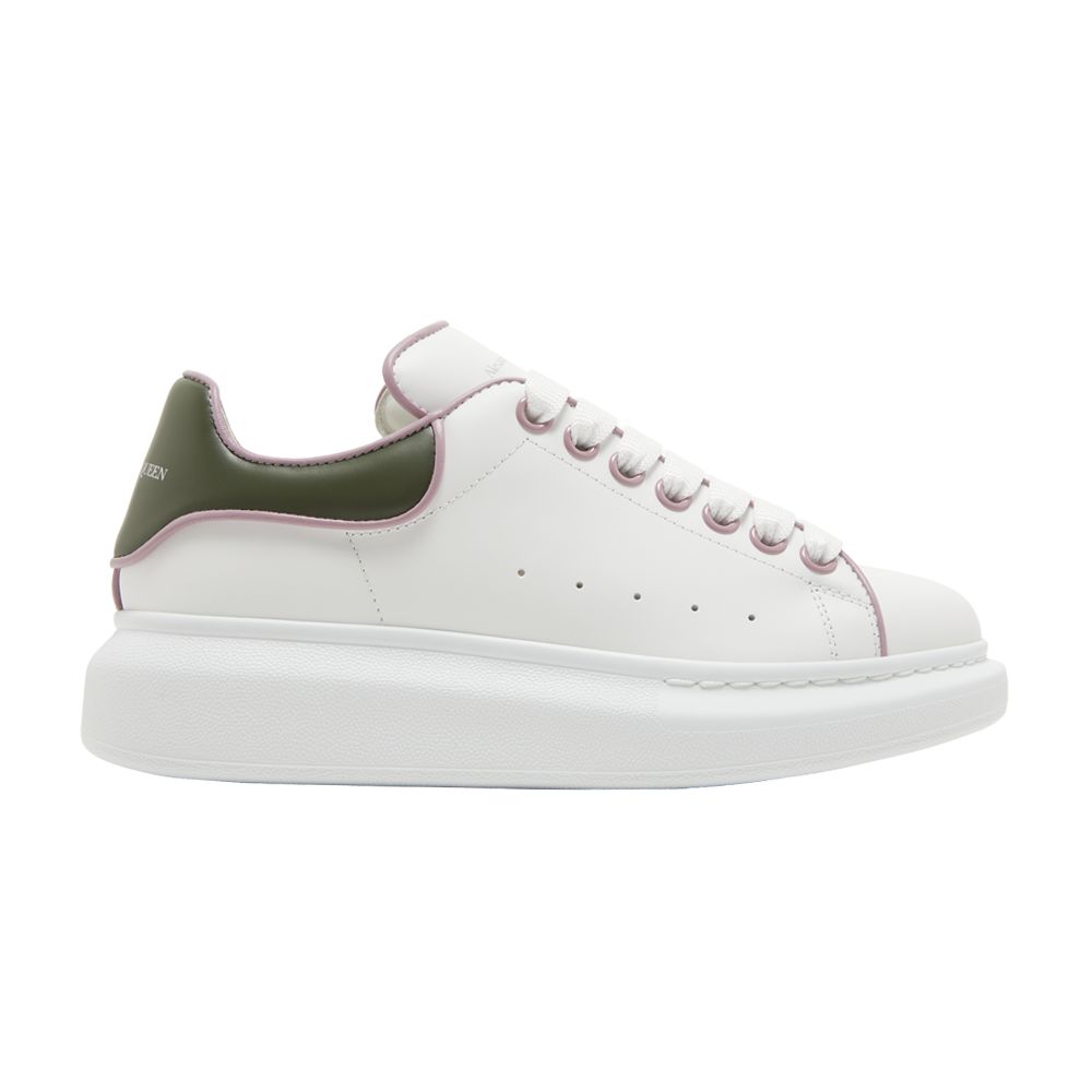 Pre-owned Alexander Mcqueen Wmns Oversized Sneaker 'white Military Green' | Women's Size 36.