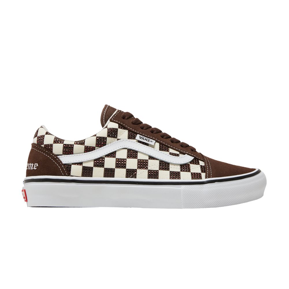 Pre-owned Vans Supreme X Swarovski X Skate Old Skool 'brown'