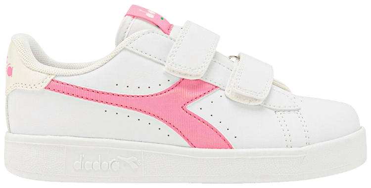 Diadora Game P Little Kid White Pink Carnation