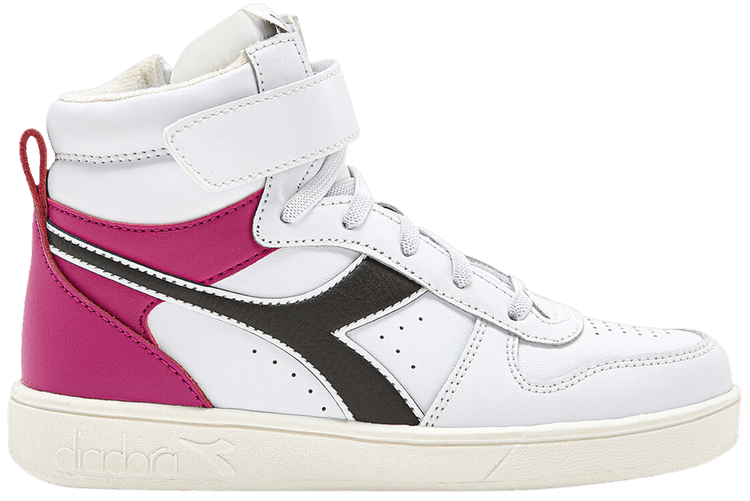 Diadora Magic Basket Mid Little Kid White Cream Blush