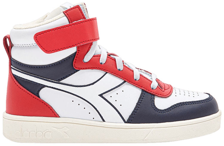 Diadora Magic Basket Mid Little Kid Peacoat Aurora Red