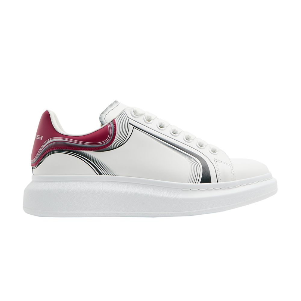Pre-owned Alexander Mcqueen Oversized Sneaker 'curve Tech - Garnet' | White | Men's Size 42.