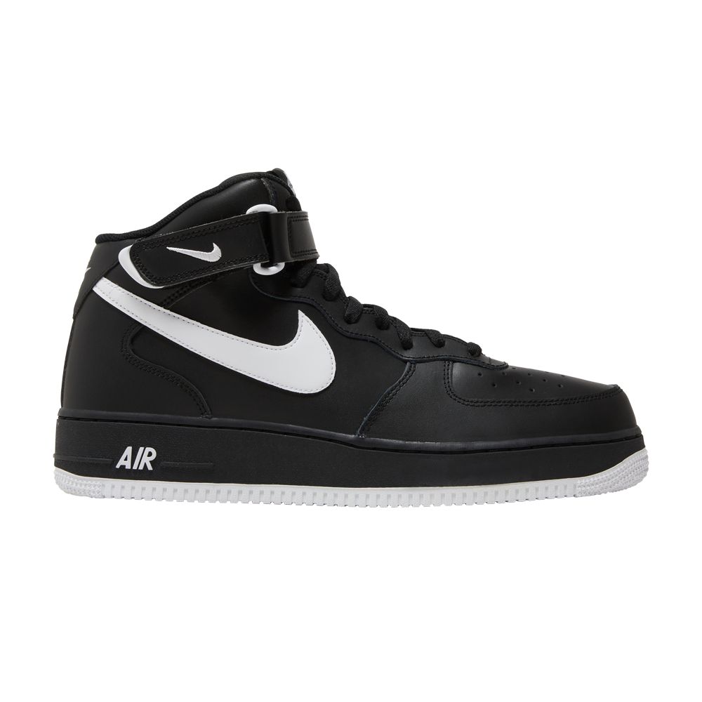 NIKE AIR FORCE 1 MID '07 'BLACK WHITE'