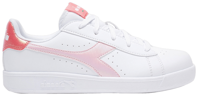 Diadora Game P Big Kid White Raspberry Sorbet