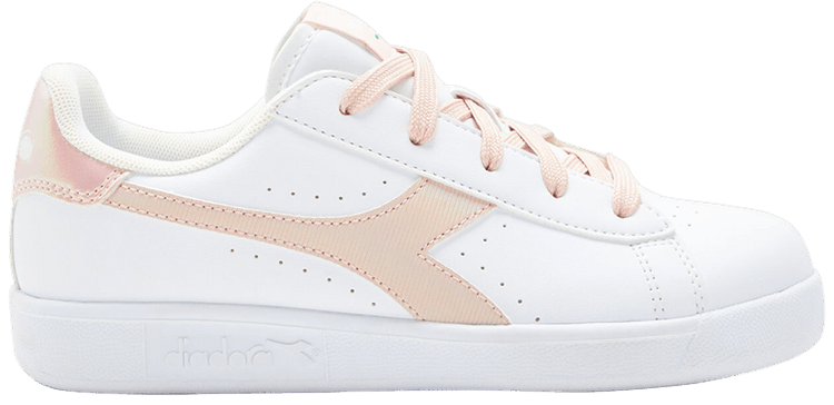 Diadora Game P Big Kid White Peach Whip