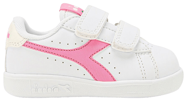 Diadora Game P Toddler White Pink Carnation