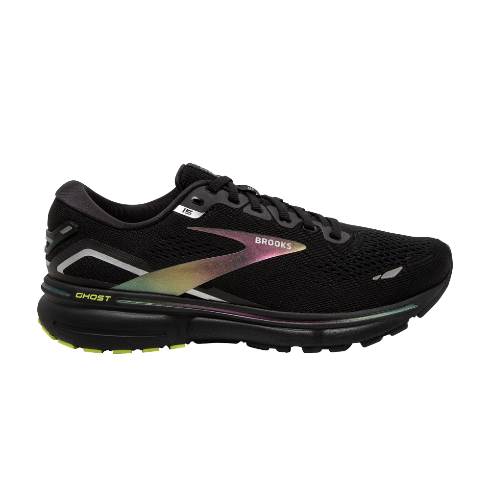 Pre-owned Brooks Ghost 15 'black Lime'