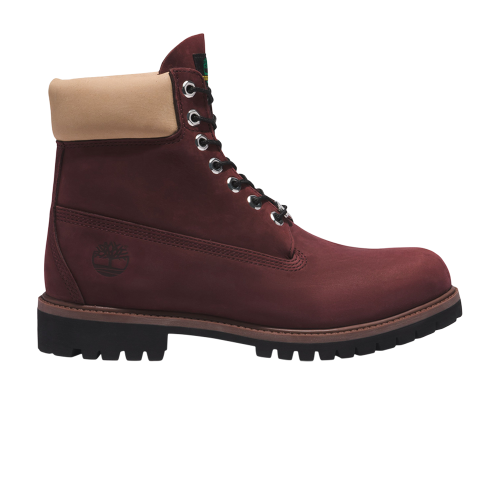 Pre-owned Timberland 6 Inch Premium Boot 'burgundy' In Red