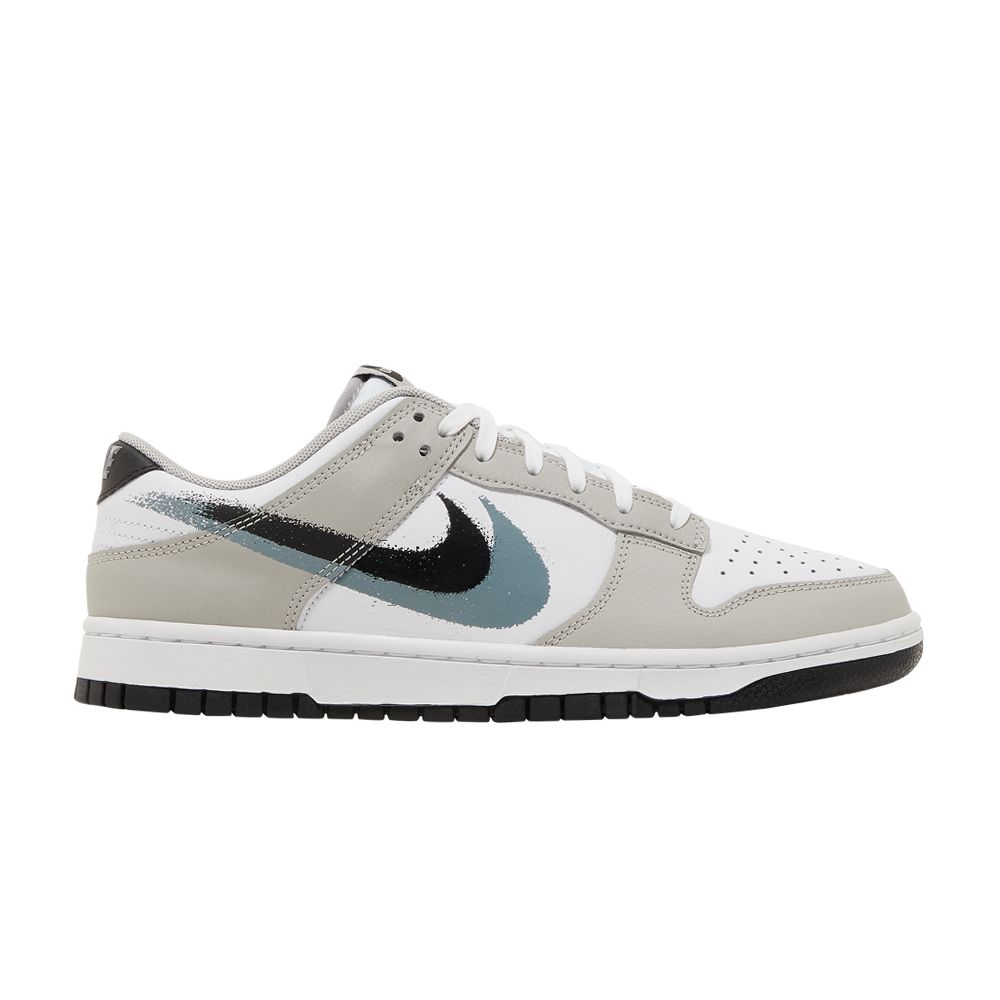 Nike Dunk Low 'Spray Paint Swoosh' | Grey | Men's Size 11.5