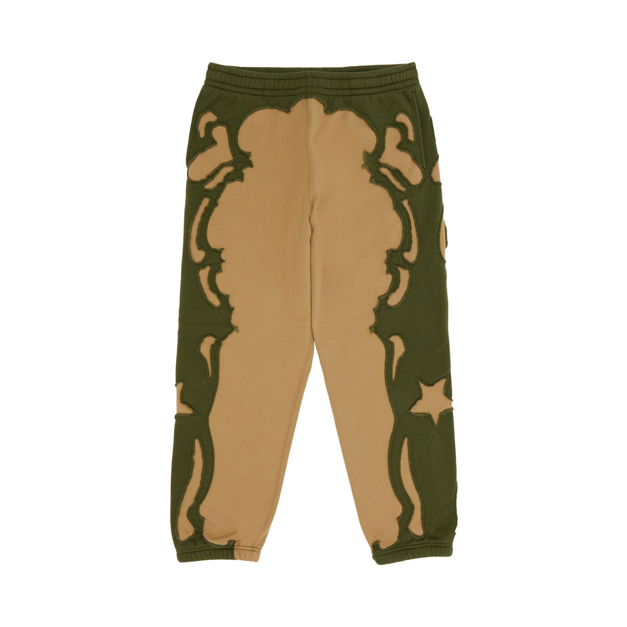 Pre-owned Supreme Western Cut Out Sweatpant 'dark Tan' | Green | Men's Size M