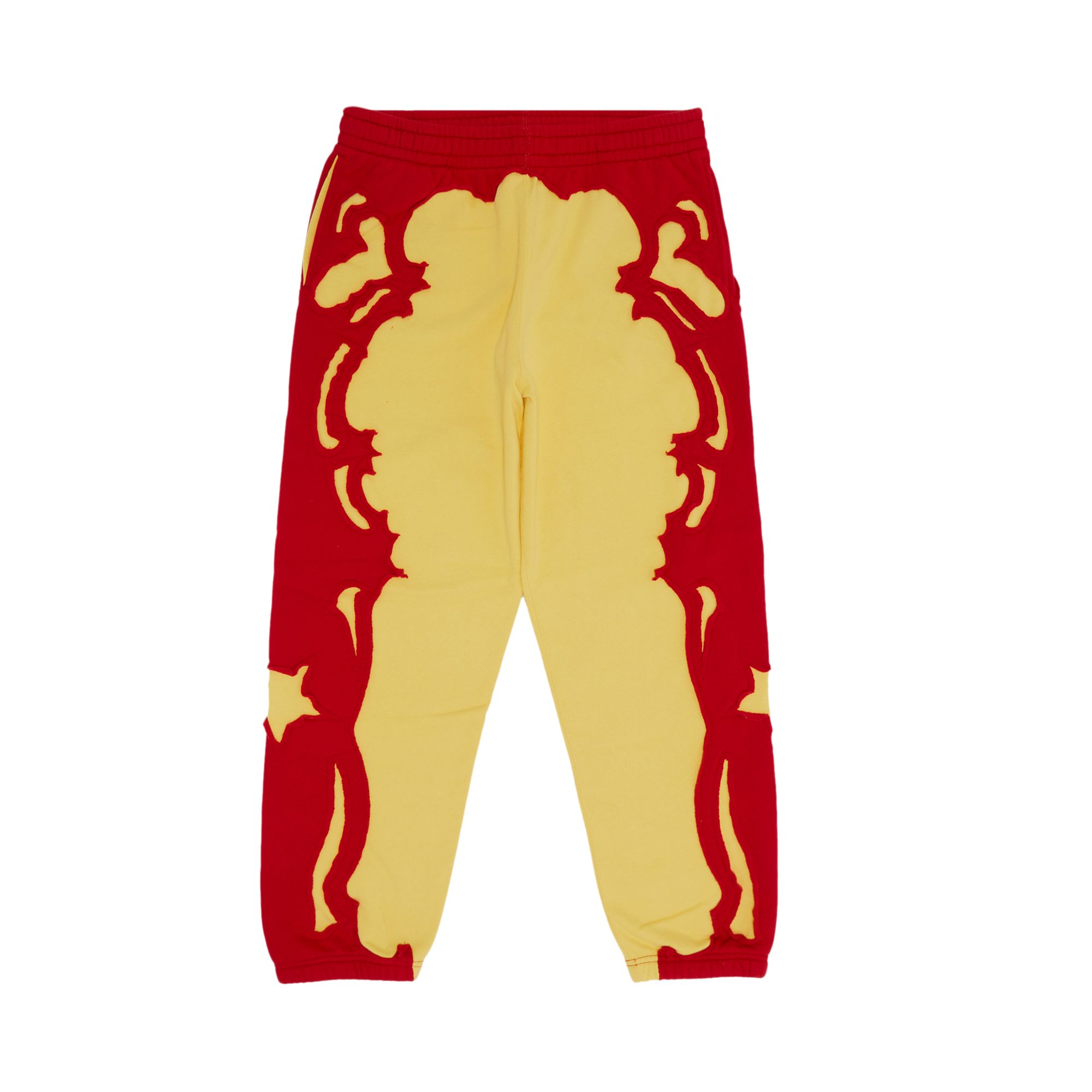 Pre-owned Supreme Western Cut Out Sweatpant 'gold' | Red | Men's Size M