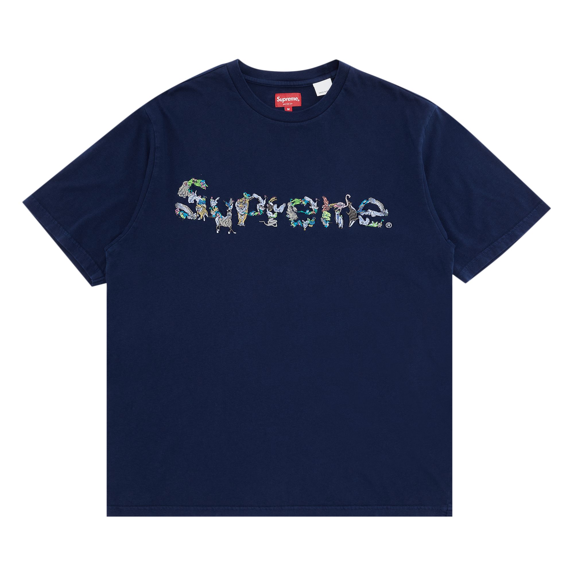 SUPREME SUPREME ANIMAL KINGDOM SHORT-SLEEVE TOP 'DARK NAVY'