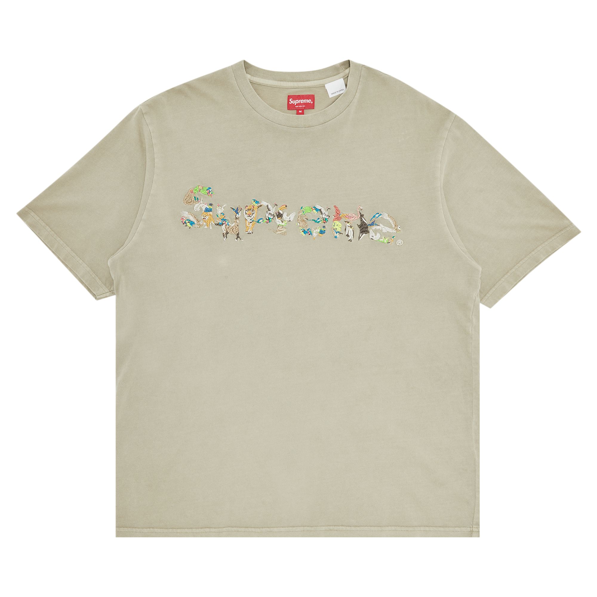 SUPREME SUPREME ANIMAL KINGDOM SHORT-SLEEVE TOP 'DUSTY TAN'