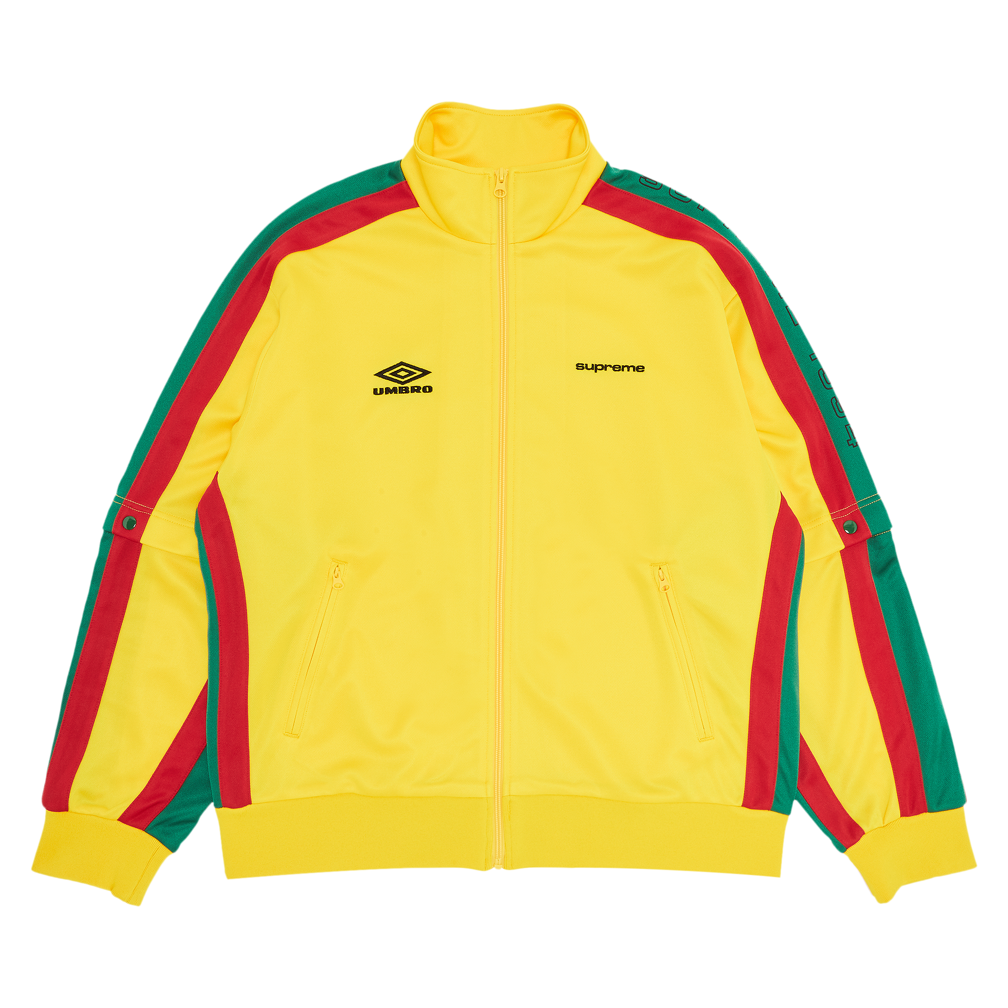 Pre-owned Supreme X Umbro Snap Sleeve Jacket 'yellow'