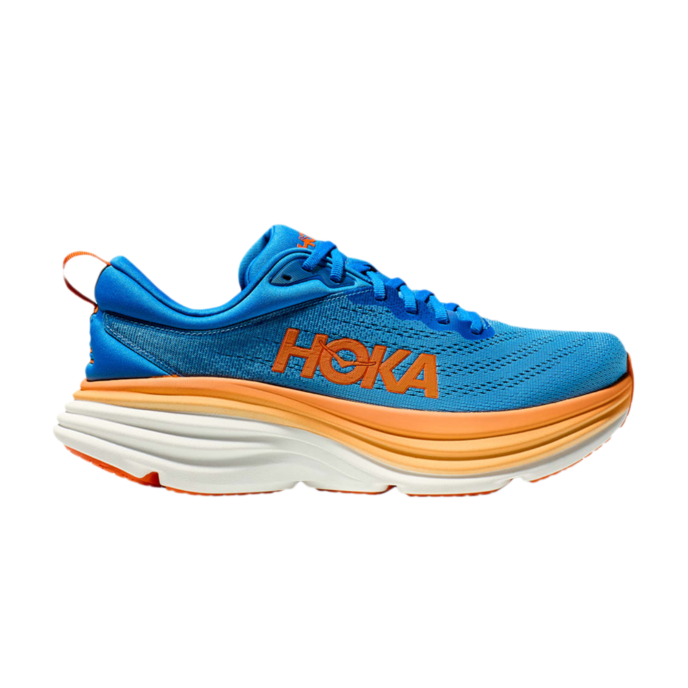 Pre-owned Hoka One One Bondi 8 'coastal Sky Vibrant Orange' In Blue
