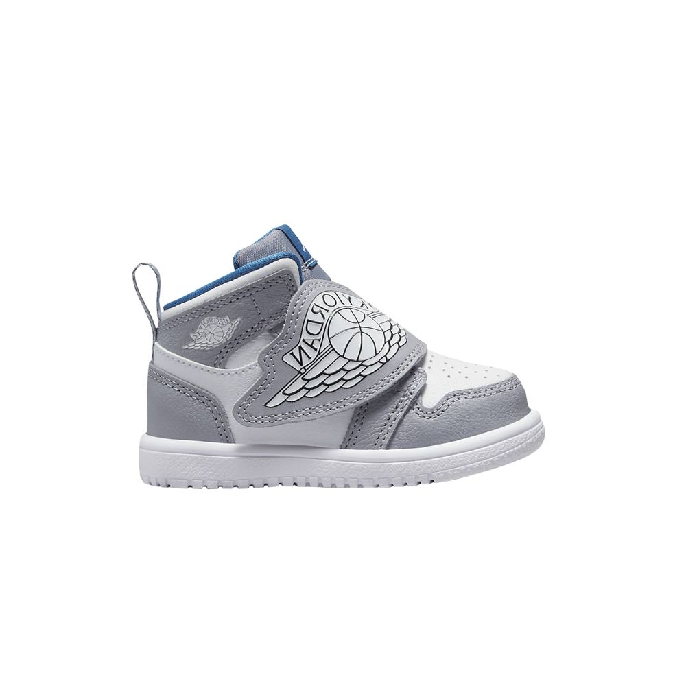 Pre-owned Air Jordan Jordan Sky Jordan 1 Td 'particle Grey Royal Blue' | Infant Size 9