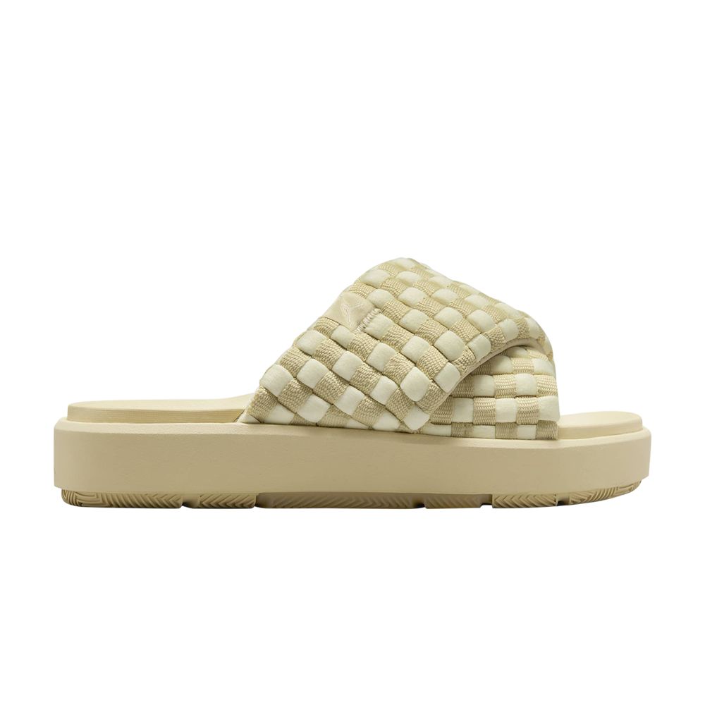 Pre-owned Air Jordan Wmns Jordan Sophia Slide 'gold Alabaster' In Cream