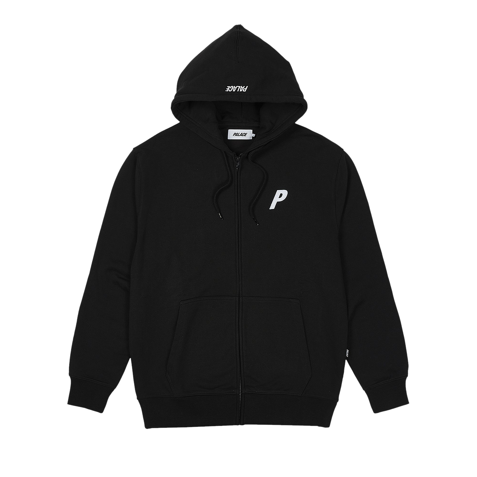 Palace Felt P Zip Hood 'Black' | Men's Size L
