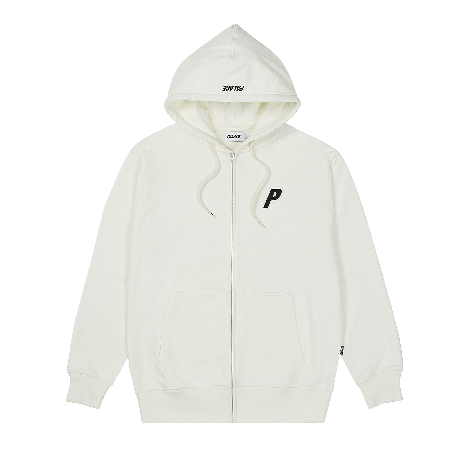 Palace Felt P Zip Hood 'White' | Men's Size XL