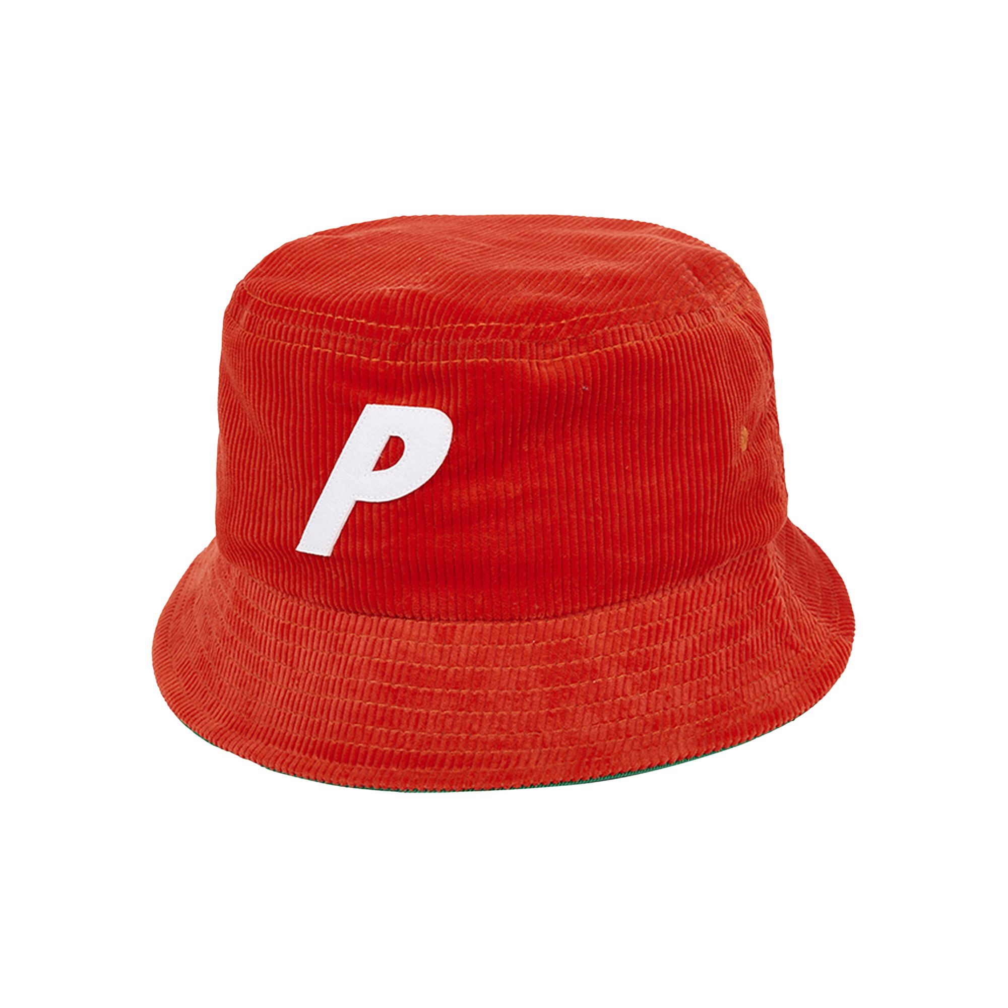 Palace P Corduroy Bucket 'Tomato' | Red | Men's Size L/XL