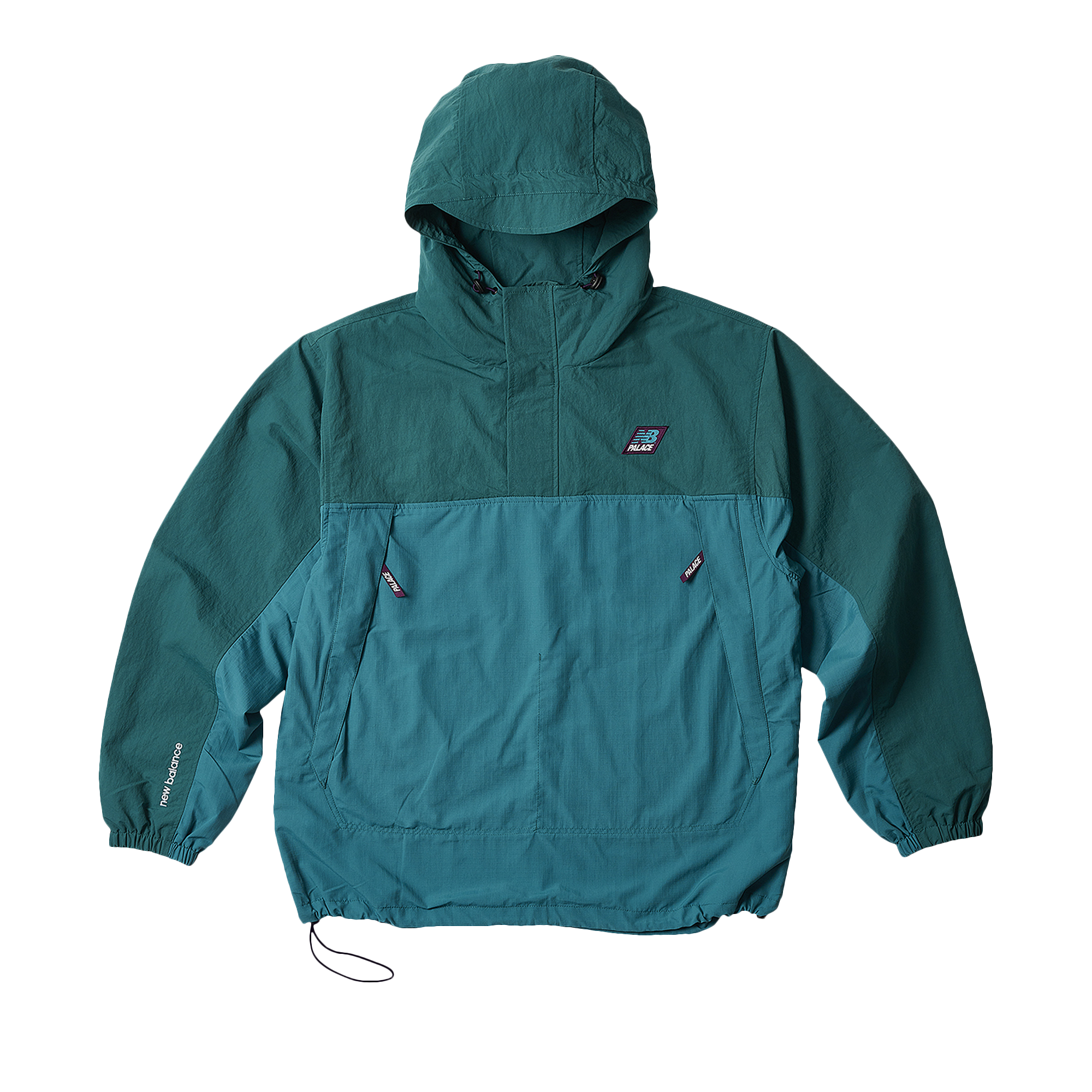 Pre-owned Palace X New Balance Pop Over Shell Jacket 'teal'