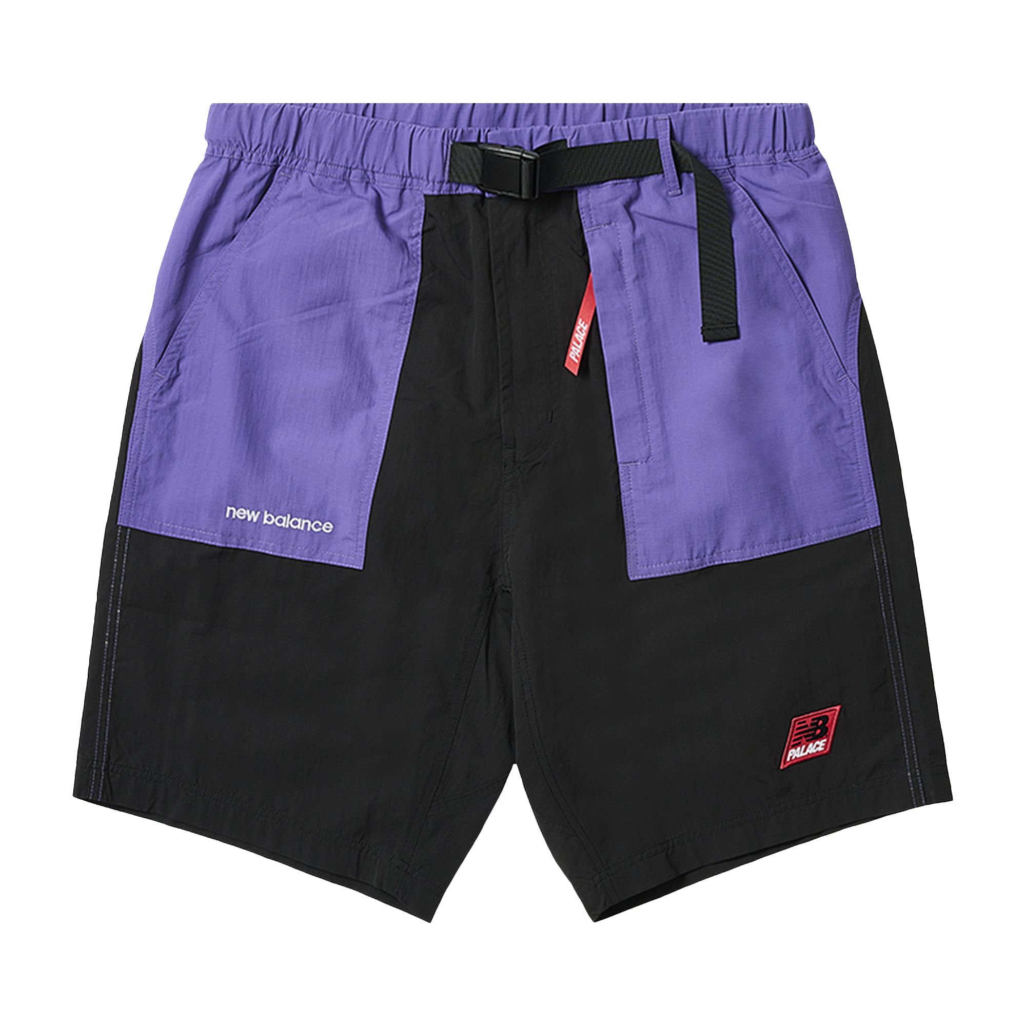 Palace x New Balance Nylon Trail Short 'Black/Purple' | Men's Size XL