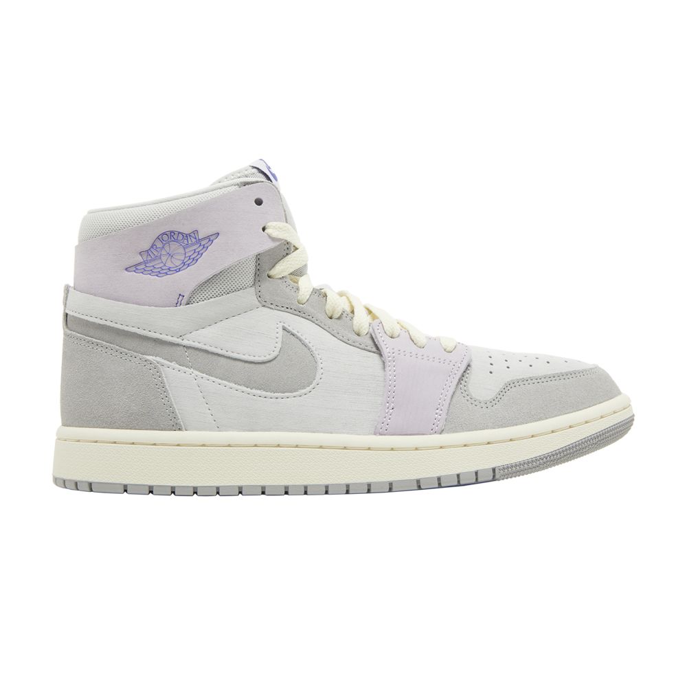 Pre-owned Air Jordan Wmns  1 High Zoom Comfort 2 'barely Grape' In Grey