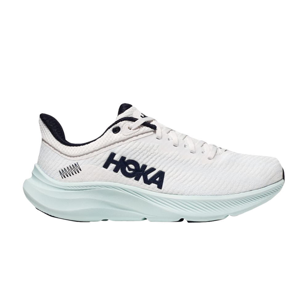 Pre-owned Hoka One One Wmns Solimar 'blanc De Blanc Blue Glass' In White