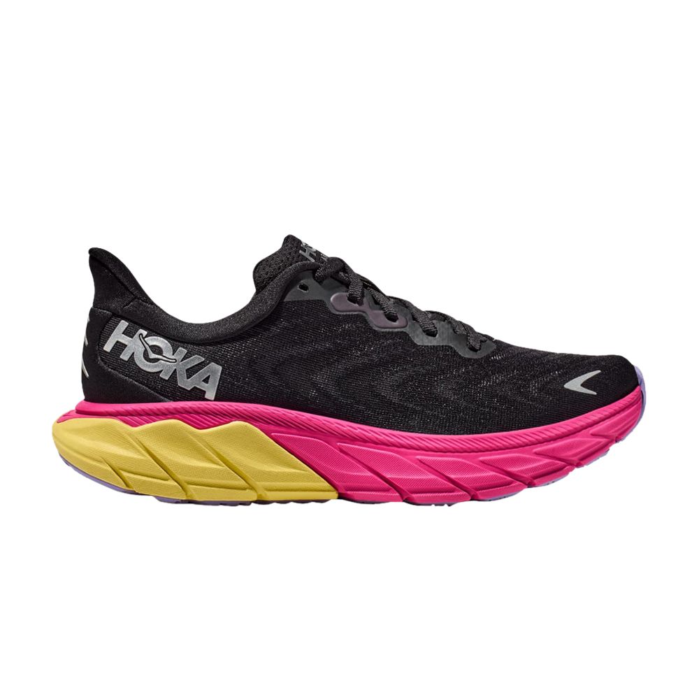 Hoka One One Wmns Arahi 6 'Black Pink Yarrow' | Women's Size 7.5