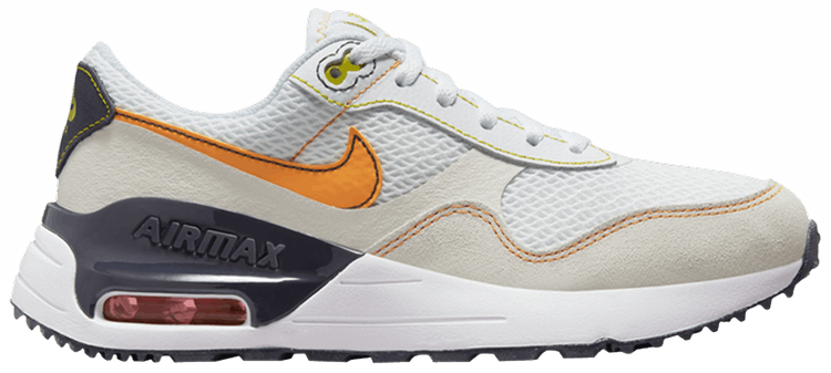 Nike Air Max SYSTM GS White Vivid Orange
