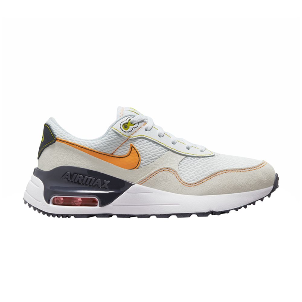 Pre-owned Nike Air Max Systm Gs 'white Vivid Orange' | Kid's Size 6.5
