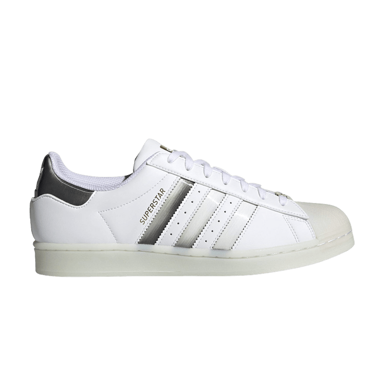 White and gold superstar adidas cheap