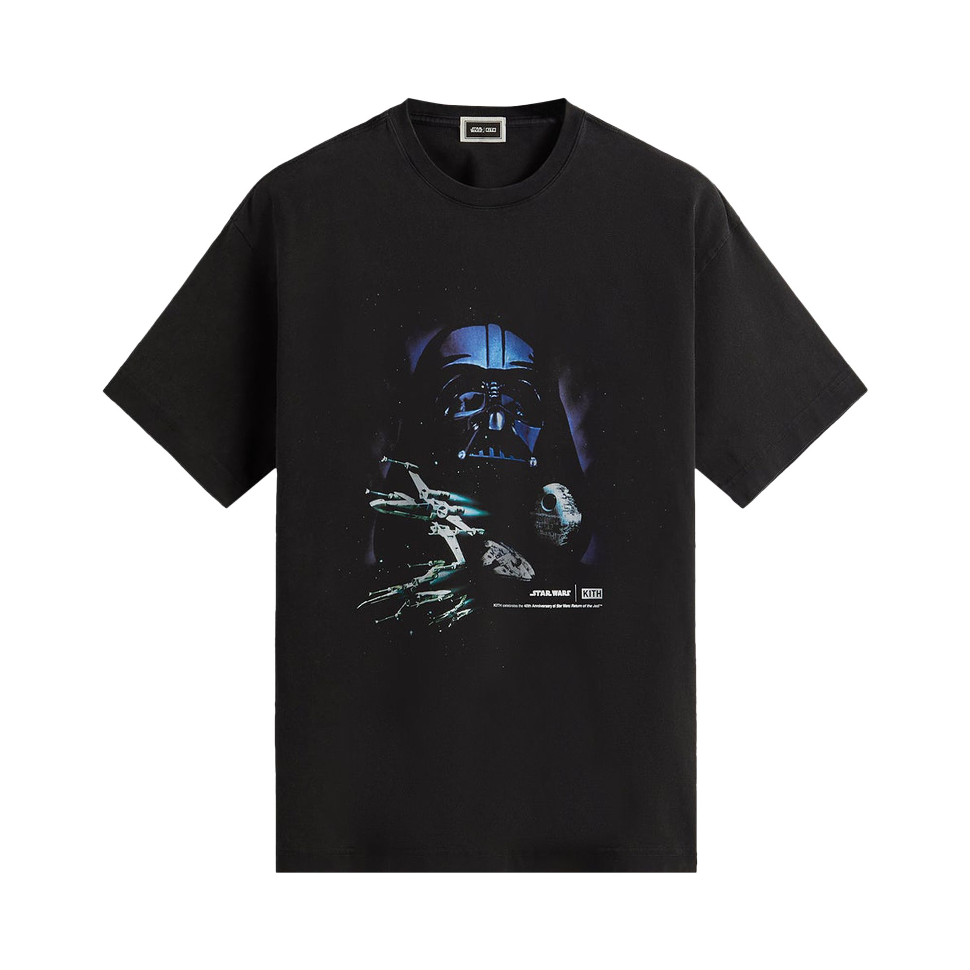 Kith x Star Wars Darth Vader Space Poster Vintage Tee 'Black' | Men's Size M