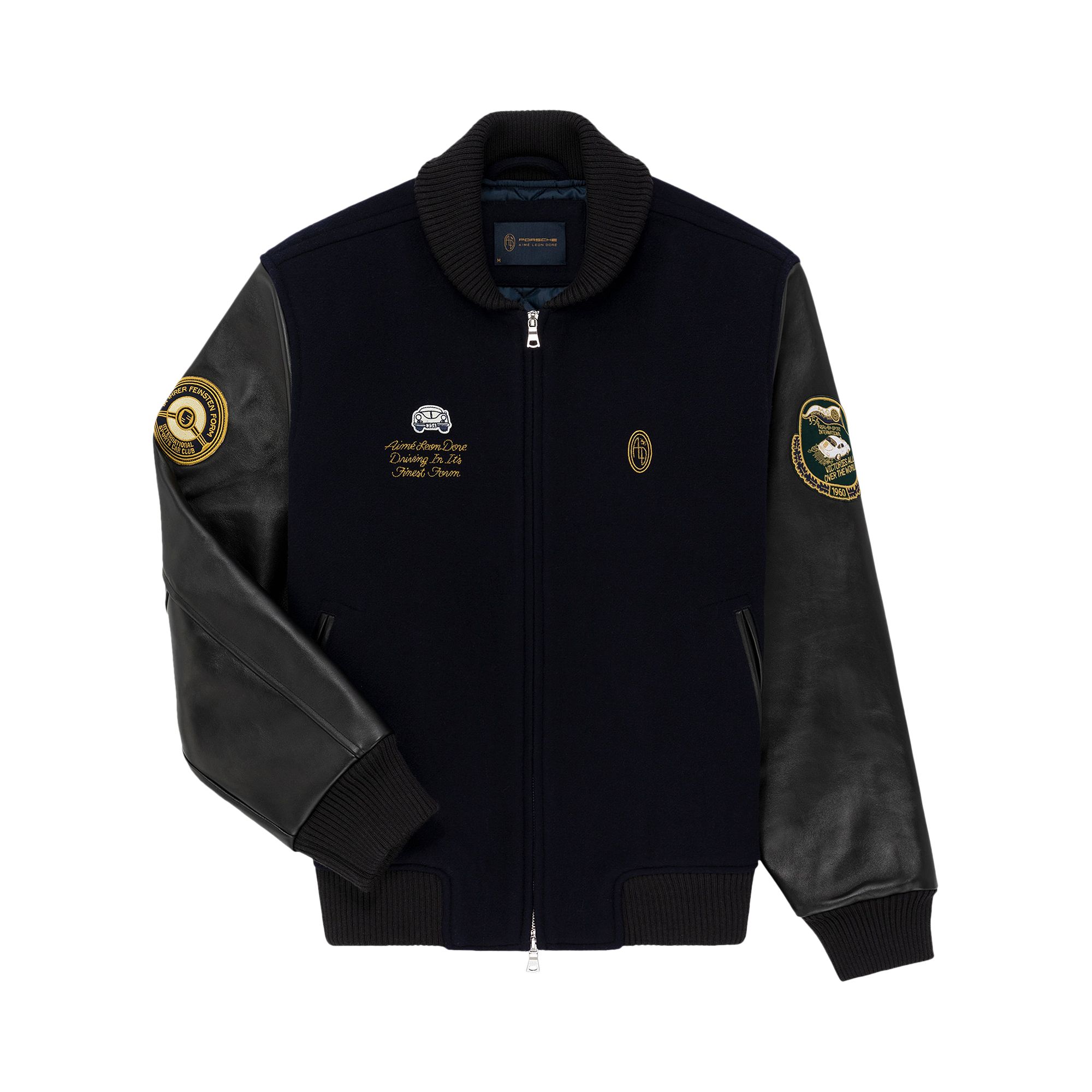 Pre-owned Aimé Leon Dore X Porsche 356 Team Jacket 'navy Blazer' | Blue | Men's Size M