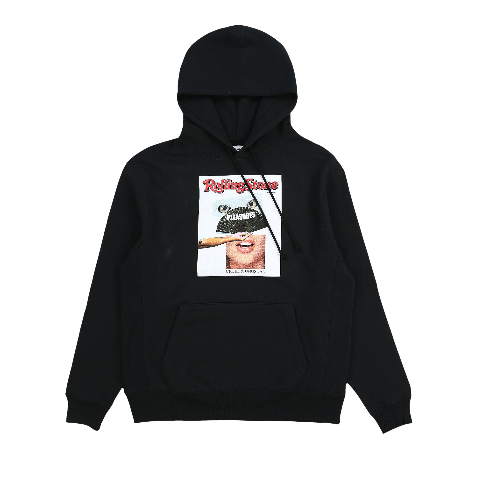 PLEASURES PLEASURES ROLLING STONE HOODIE 'BLACK'