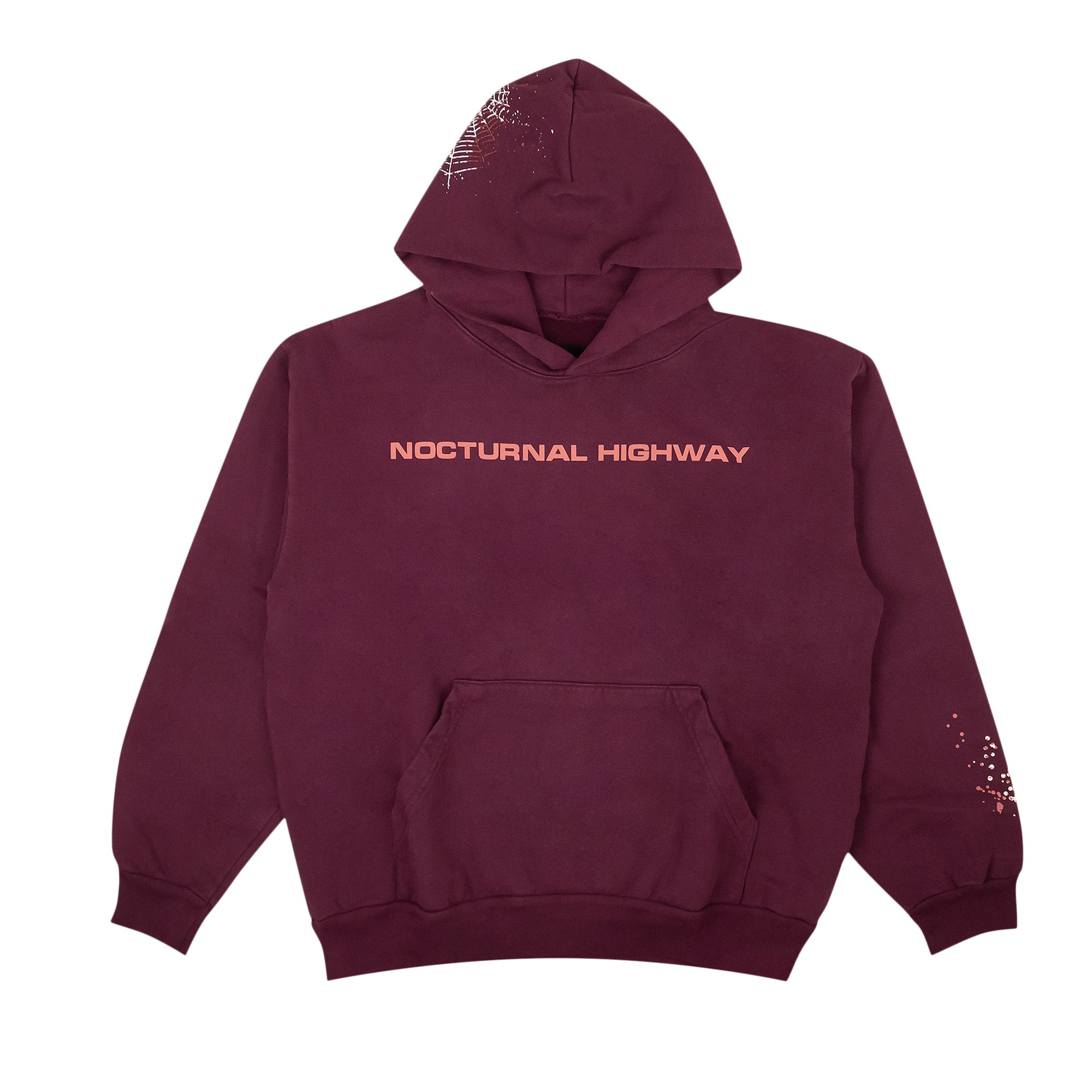 Sp5der Nocturnal Highway Hoodie 'Purple' | Men's Size XL