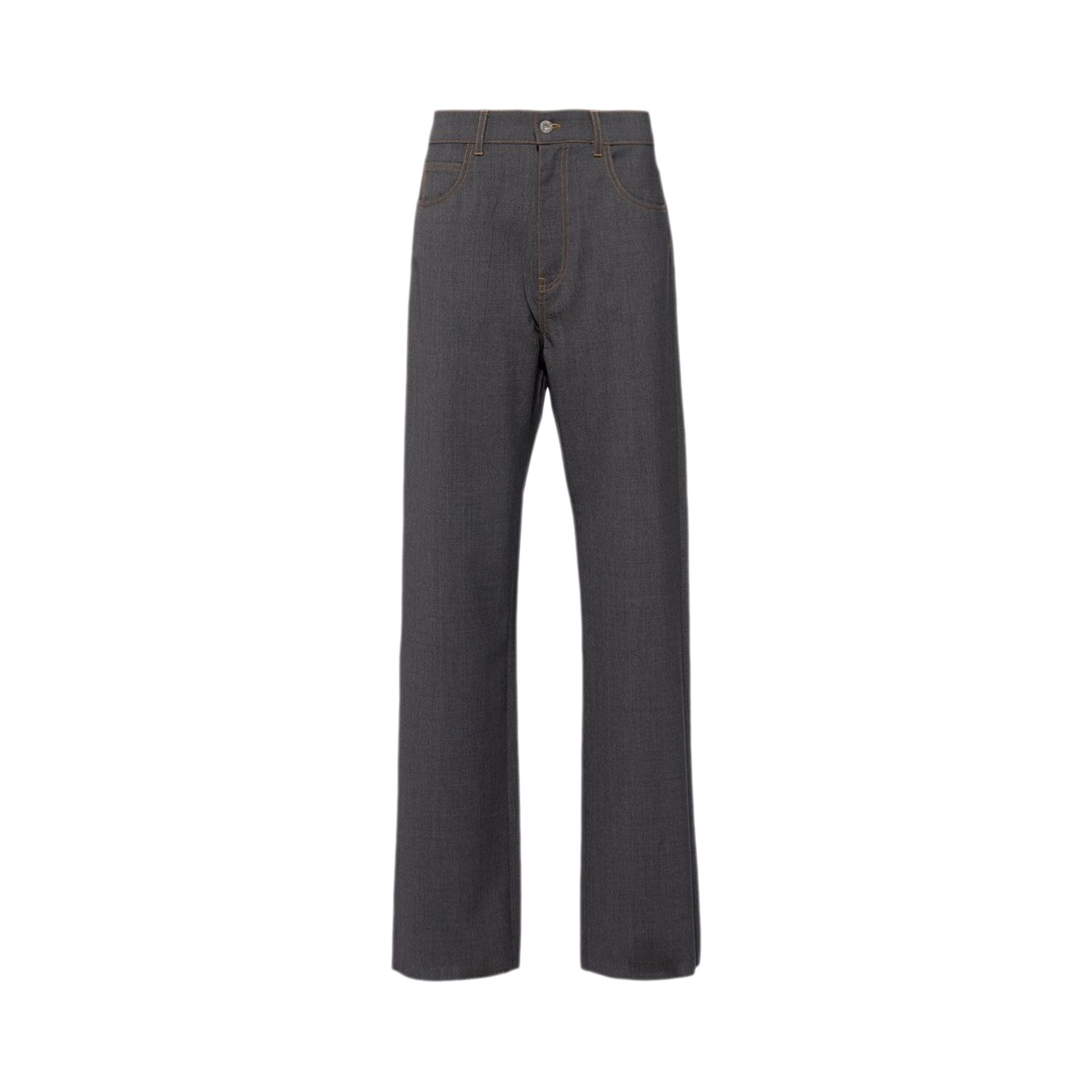 Pre-owned Miu Miu Light Wool Pants 'slate Grey' | Women's Size 38 In Gray